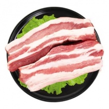 黑猪去皮五花肉2斤 冷冻五花肉 猪肉生鲜 源头直发